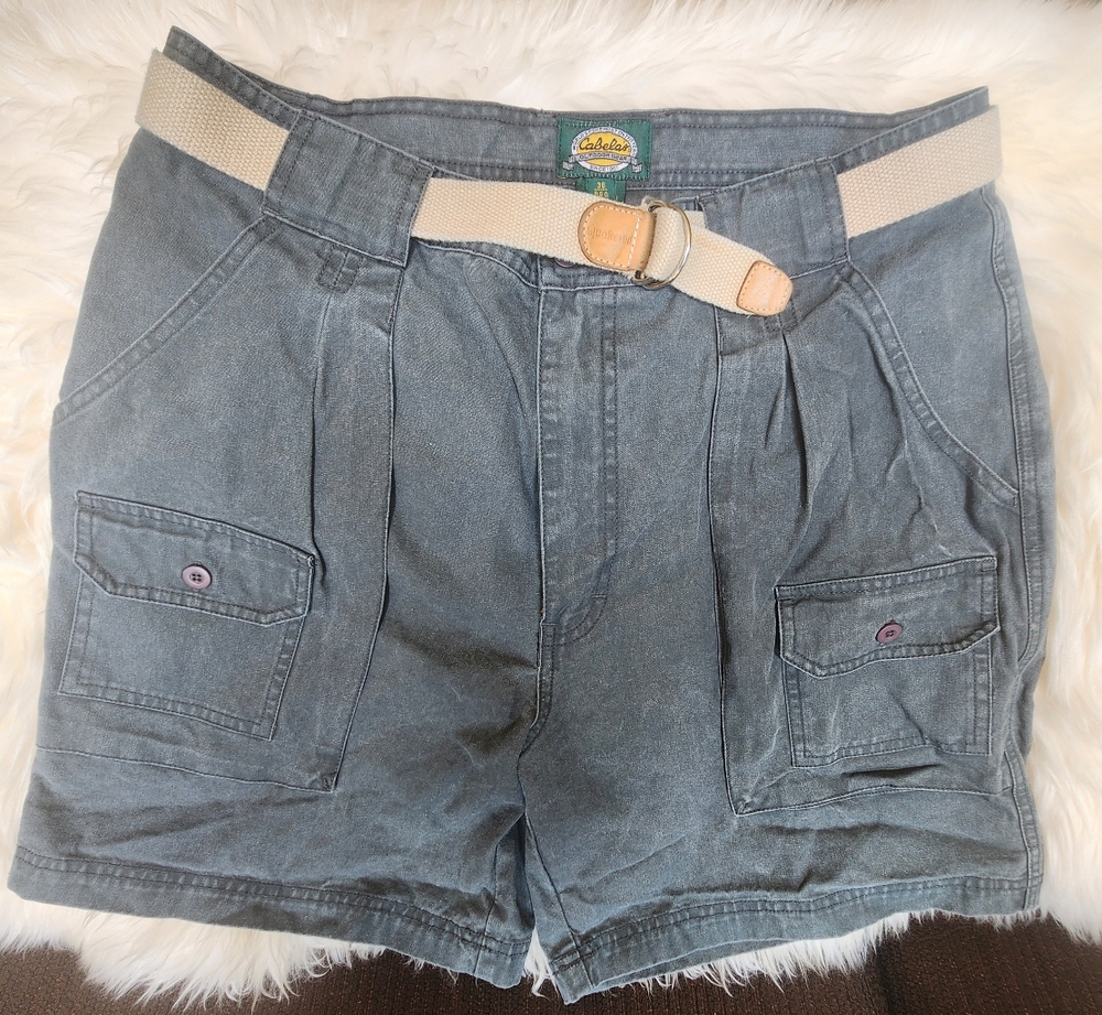 Cabela's Blue Men's Cargo Shorts with Belt